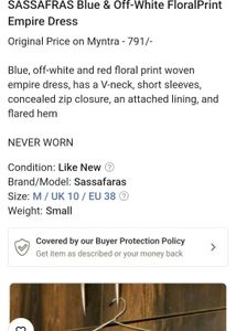 Sassafras blue empire Dress