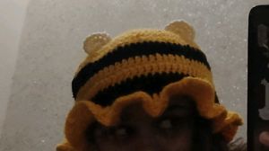 Crocheted Bee Beanie