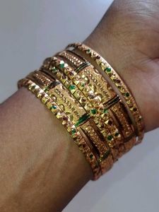 Golden Bangles Set