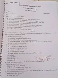 Chemistry Sample Papers