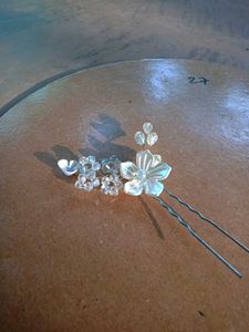 Floral Crystal Hair Pin