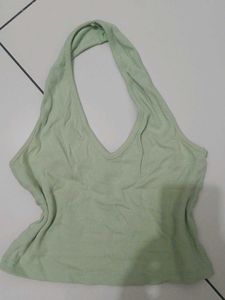 Green Halter Top