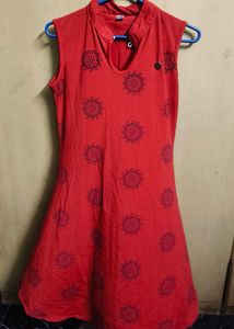 Red Sleeveless Dress