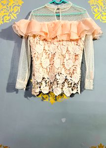 Romantic Lace Ruffle Top