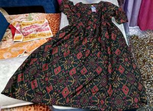 Ikkat Print Dress/Kurta