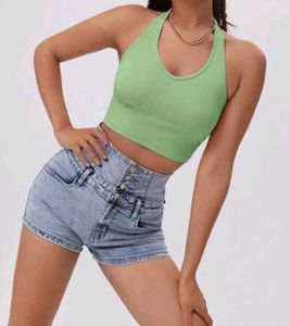 Green Halter Top