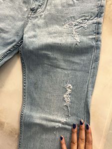 Light Blue Ripped Jeans 👖