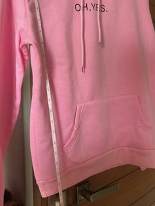 Pink &#39;OH YES&#39; Hoodie - Size M