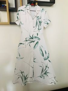 White Dress With Buttons