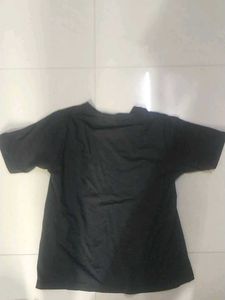 Black Plain Tshirt
