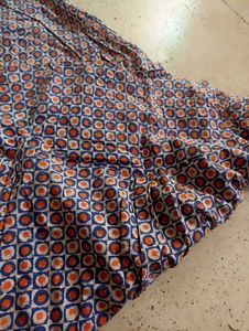 Vintage Style Print Dress