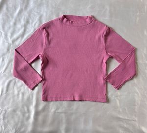Pink Ribbed Top