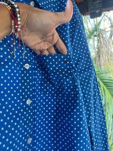 Blue Polka Dot Shirt