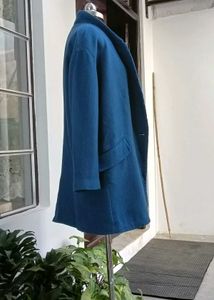 Blue Oversized Coat
