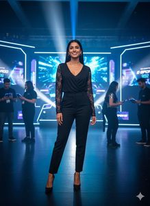 🖤Elite Noir Alert!River Island Draped Lace Top✨