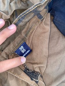 Men Shorts Army Pattern Brown Color