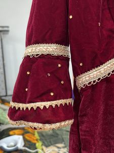 Party Wear Valvet Kurti And Pant