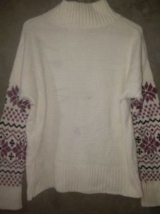 Fair Isle Sleeve Sweater