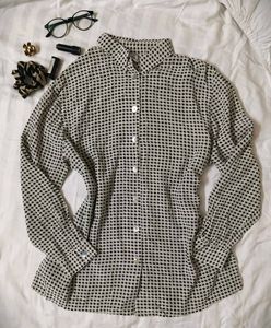 Patterned Button-Down Shirt