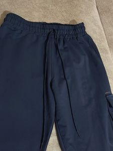 Navy Blue Cargo Joggers