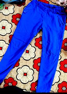 Blue Casual Pants