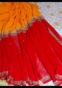 Elegant Saree festive season beautiful double shad