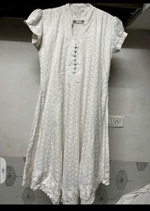 White Short Sleeve Dress