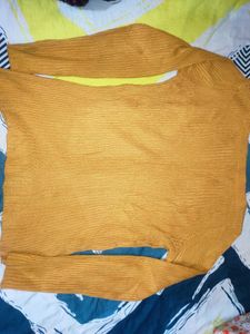 New Mustard Acrylic Pullover