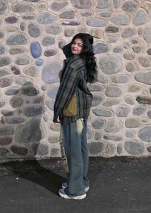 Green Plaid Oversized shirt