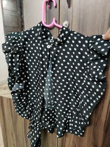 Polka Dot Crop Top
