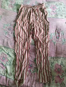 Brown Striped Trousers