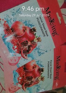 Masking Pomegranate Sheet Masks