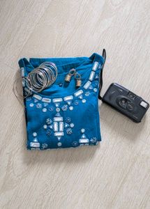 Teal Mirror Embroidery Kurta