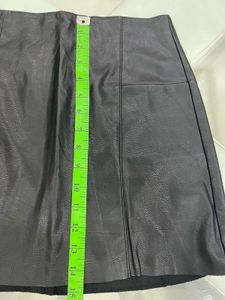 Branded Leather Women’s Skirt