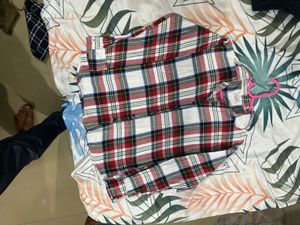 Red Plaid Flannel Shirt