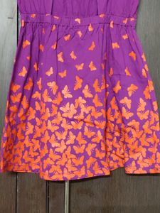 Stylish Back Purple Dress