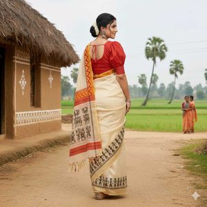 Kerala onam saree