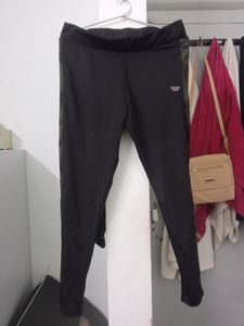 Black Tights With Army Print Strip