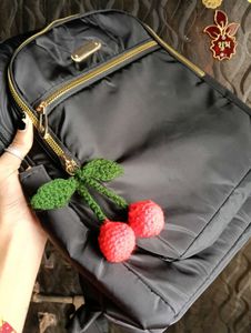 Cute Crochet Cherry Key Chain