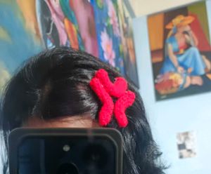 Angry Emoji Crochet Clip