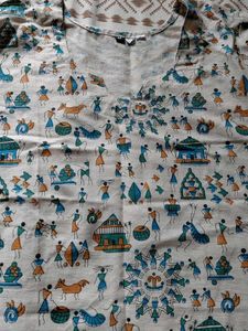 Ethnic Varli Print Top For Genz