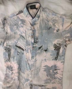 Abstract Print Short Sleeve Shirt
