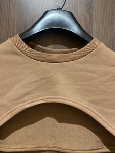 Cutout Crop Top Brown