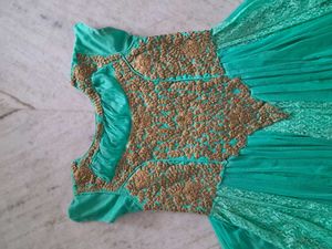 Elegant Green Party Dress