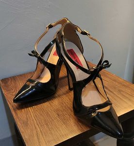 Ankle Wrap Stiletto Pumps 4 Inches