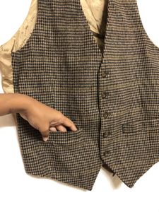 Tan Colour Wool Waistcoat
