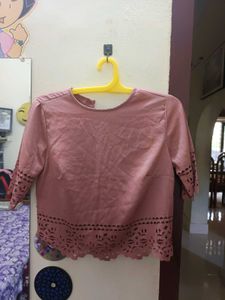 Peach Cut Out top.