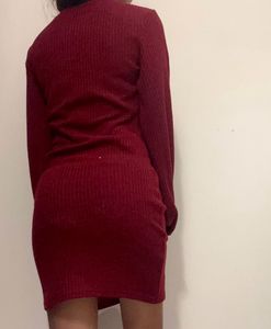 Burgundy Pretty Dress