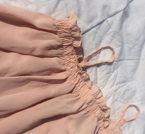 Pink Cold-shoulder Top