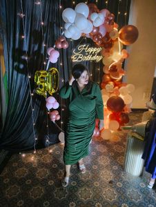 Green Ruched Bodycon plus size  Dress